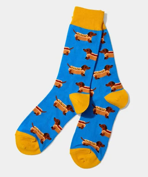 Joebrowns Sausage Dog Socks BlackBluePurple Apparel Accessories and Jewellery