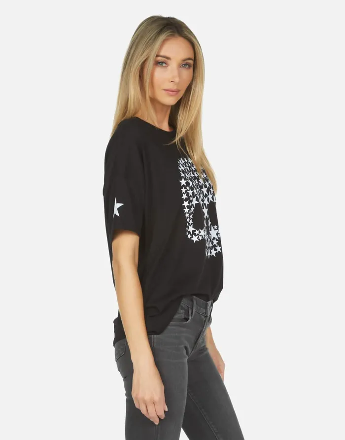Jolene Star Skull Black Women039s Lauren Moshi Short Sleeve