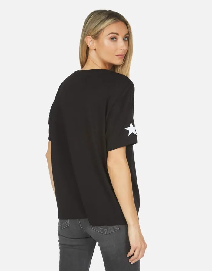 Jolene Star Skull Black Women039s Lauren Moshi Short Sleeve