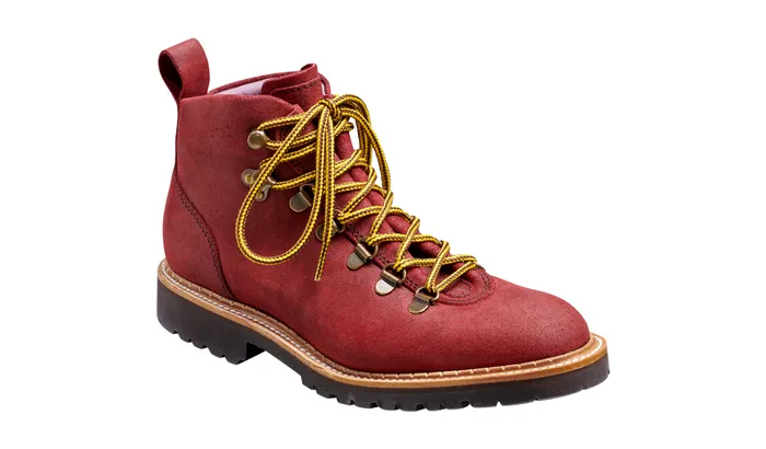 Julie 8211 Plum Waxy Suede Women Barker Shoes Womens Boots