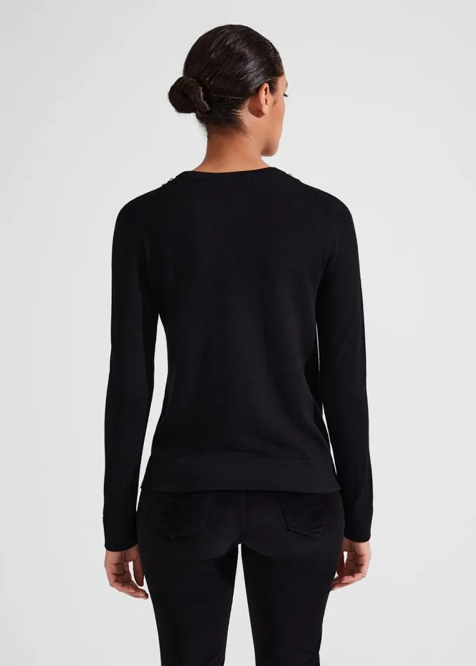 Jumpers and Cardigans Women HOBBS Alora Jumper With Wool Black