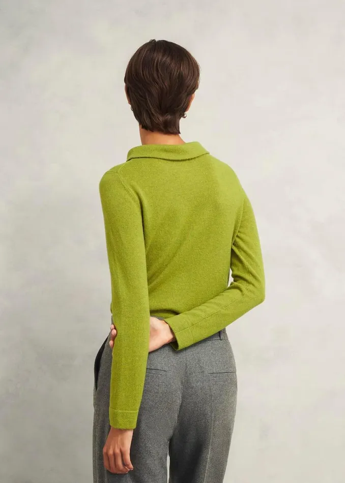 Jumpers and Cardigans Women HOBBS Audrey Wool Cashmere Jumper Lime Green