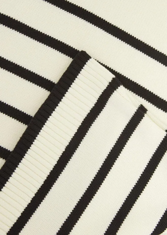 Jumpers and Cardigans Women HOBBS Eastnor Cotton Stripe Jumper Ivory Black