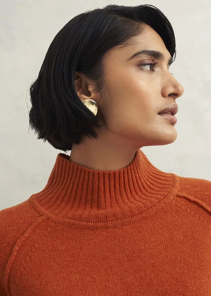 Jumpers and Cardigans Women HOBBS Lorraine Wool Blend Jumper Burnt Orange