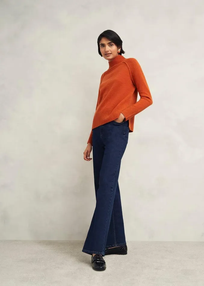 Jumpers and Cardigans Women HOBBS Lorraine Wool Blend Jumper Burnt Orange