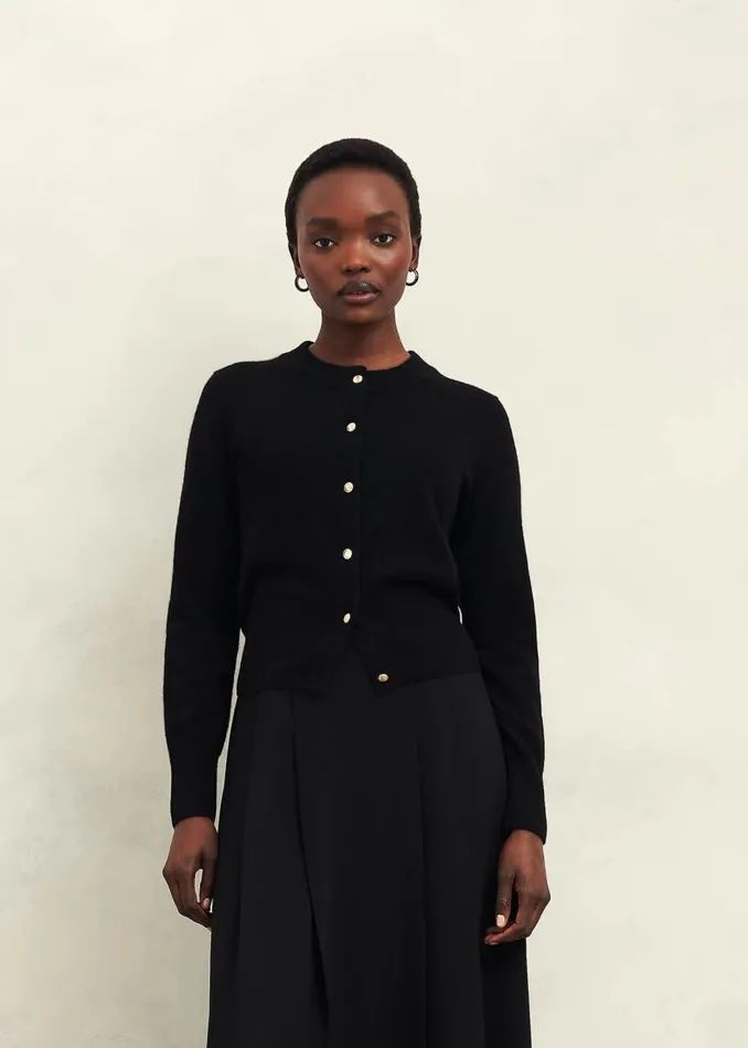 Jumpers and Cardigans Women HOBBS Monica Cashmere Cardigan Hobbs Black