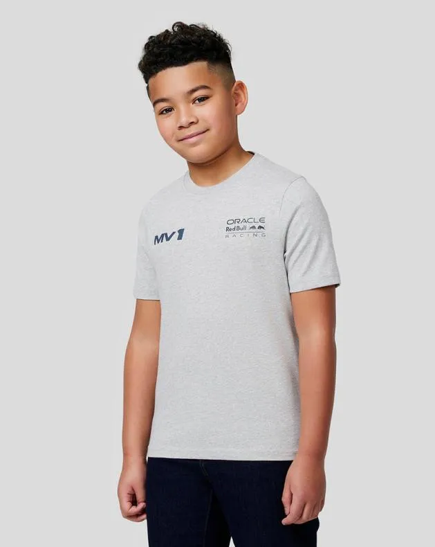Junior Castore Junior Oracle Red Bull Racing S Max Helmet Tee 8211 Grey Marl