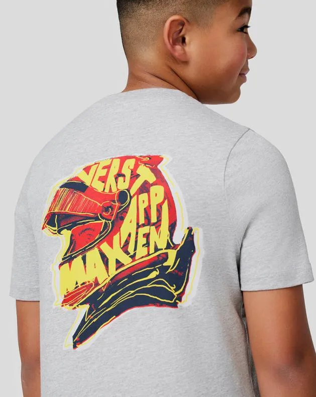 Junior Castore Junior Oracle Red Bull Racing S Max Helmet Tee 8211 Grey Marl