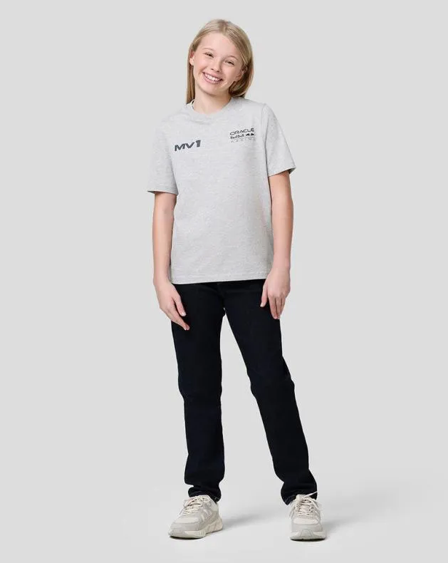 Junior Castore Junior Oracle Red Bull Racing S Max Helmet Tee 8211 Grey Marl
