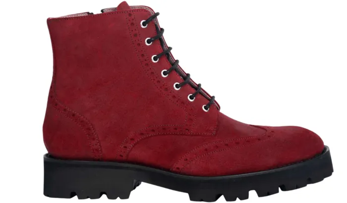 Kelsey 8211 Burg Waxy Suede Women Barker Shoes Womens Boots