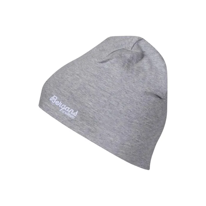 Kids Bergans Of Norway Beanies And Balaclava Cotton Beanie Grey Melange