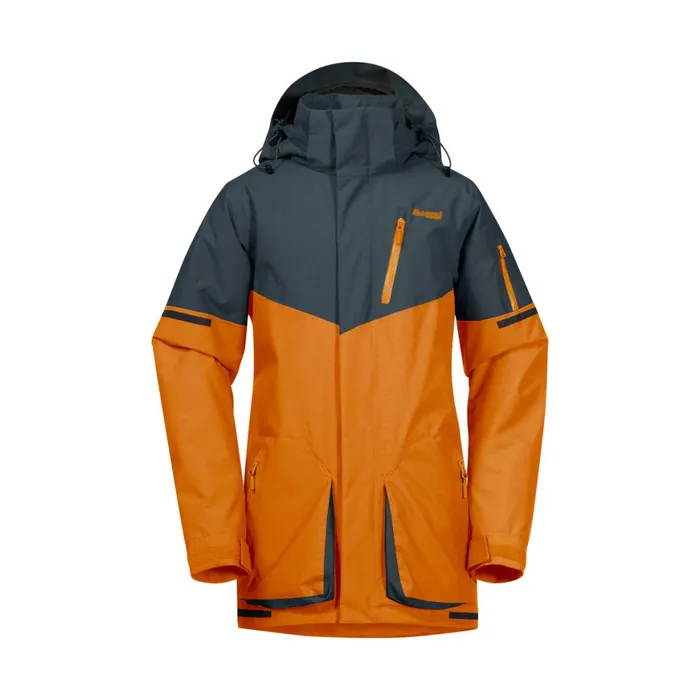 Kids Bergans Of Norway Insulated Jackets Knyken Insulated Youth Jacket Cloudberry Yellow Orion Blue
