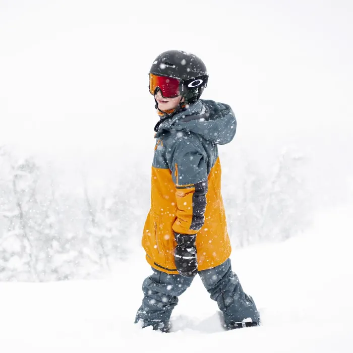 Kids Bergans Of Norway Insulated Jackets Knyken Insulated Youth Jacket Cloudberry Yellow Orion Blue