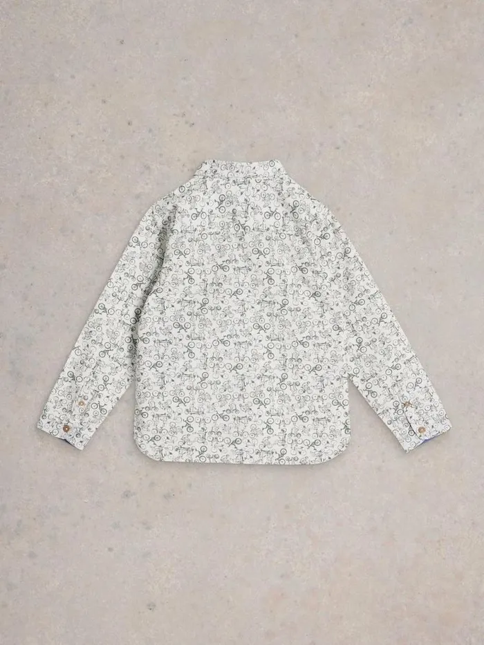 Kids Bike Print Shirt Ivory Multi White Stuff Shirts Kids Bike Print Shirt Ivory Multi White Stuff Shirts