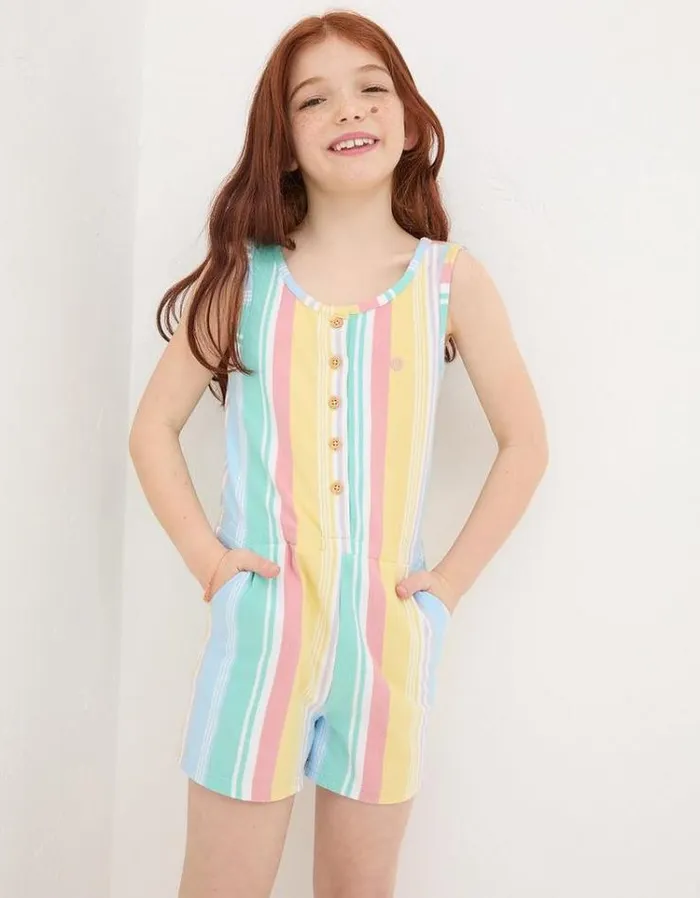 Kids FatFace Jumpsuits and Playsuits Evie Stripe Playsuit Multi