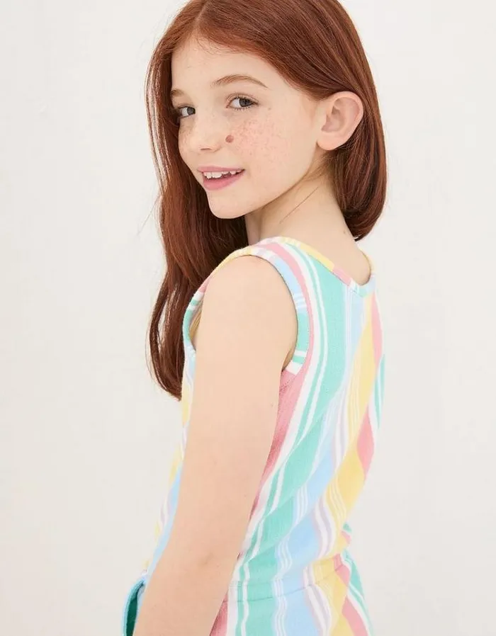 Kids FatFace Jumpsuits and Playsuits Evie Stripe Playsuit Multi