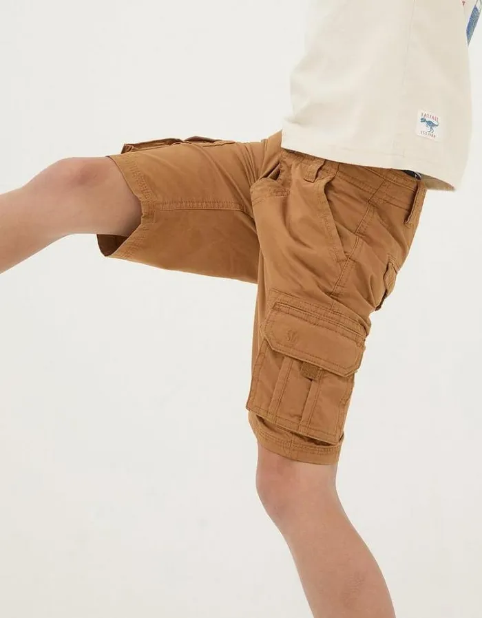 Kids FatFace Mini Me Outfits Lulworth Cargo Shorts Tan