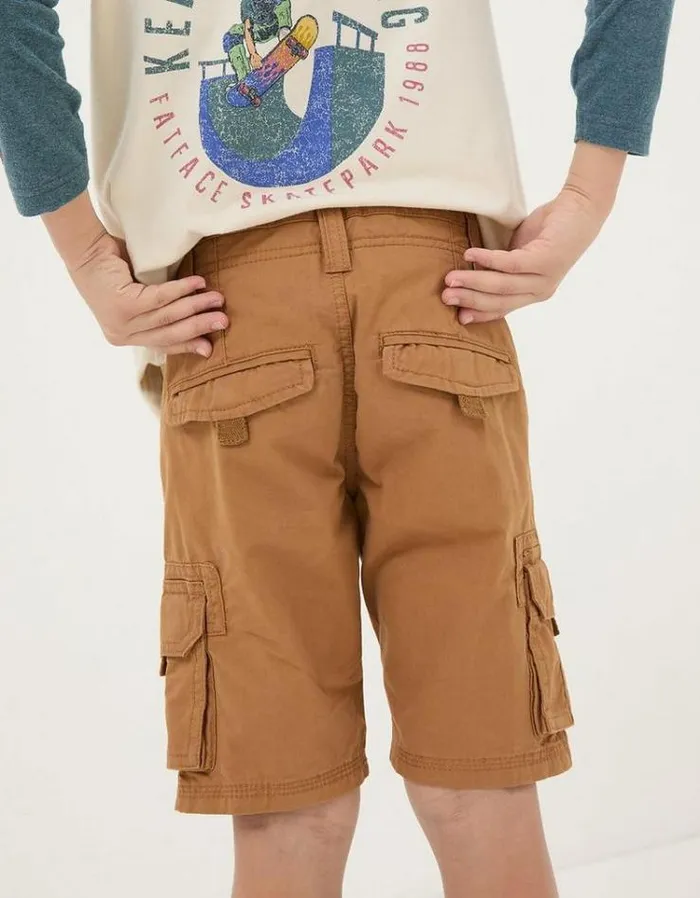 Kids FatFace Mini Me Outfits Lulworth Cargo Shorts Tan