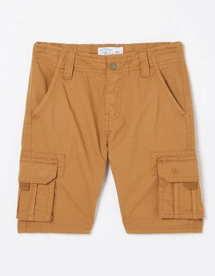 Kids FatFace Mini Me Outfits Lulworth Cargo Shorts Tan