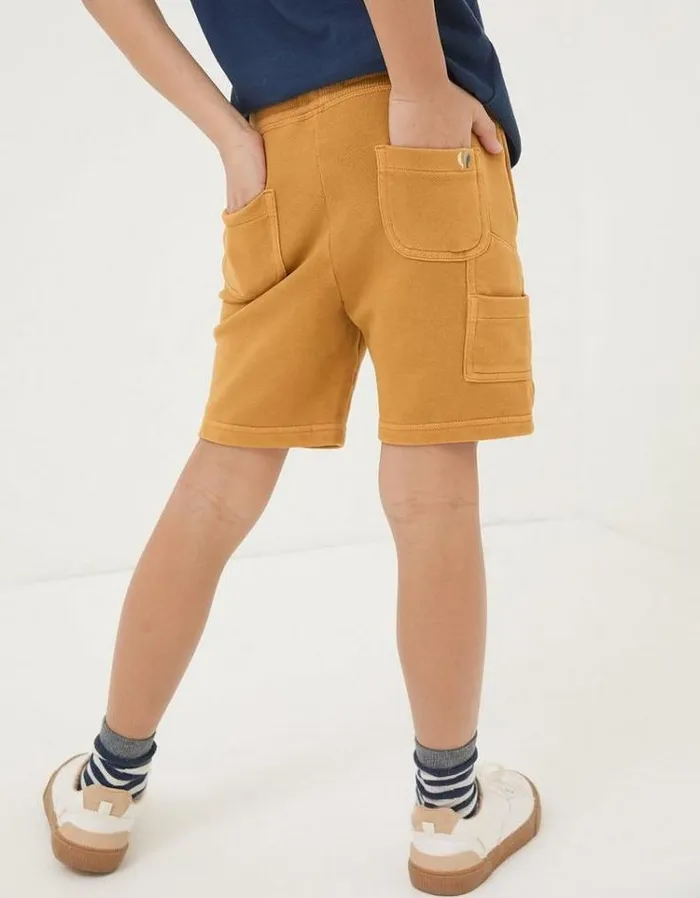 Kids FatFace Shorts Eddie Sweat Shorts Yellow