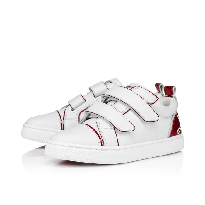 Kids Funnyto Scratch Sneakers 8211 Calf Leather And Patent Calf Leather Psychic 8211 Bianco Christian Louboutin Sneakers Kids Funnyto Scratch Sneakers 8211 Calf Leather And Patent Calf Leather Psychic 8211 Bianco Christian Louboutin Sneakers
