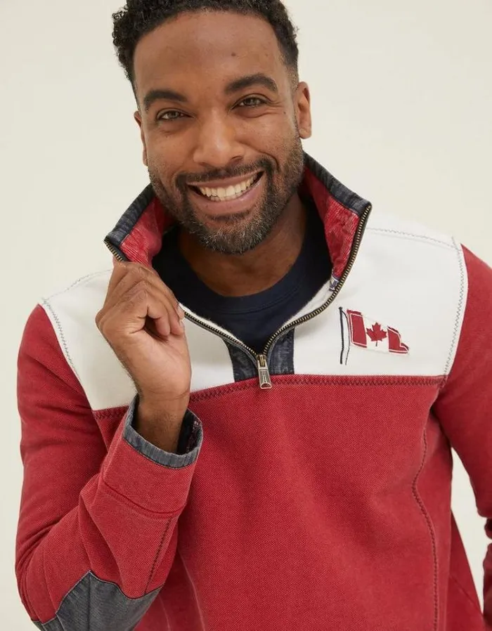 KidsMen FatFace Mini Me Outfits Canada Airlie Sweatshirt Bright Red