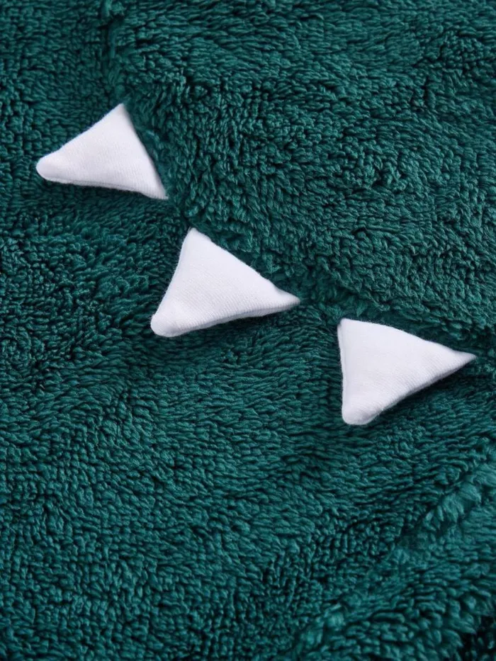 Kids Monster Cosy Hoodie Bright Teal White Stuff Knitwear