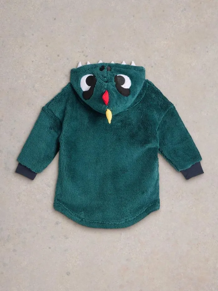 Kids Monster Cosy Hoodie Bright Teal White Stuff Knitwear Kids Monster Cosy Hoodie Bright Teal White Stuff Knitwear