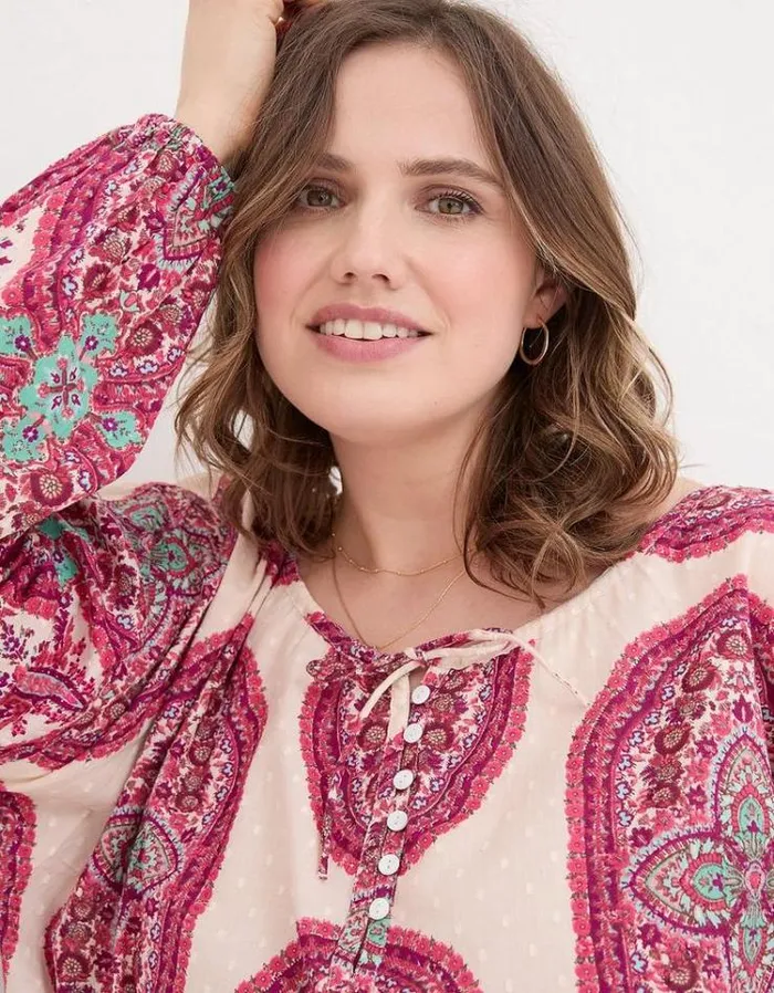 KidsWomen FatFace Mini Me Outfits Ishana Detail Paisley Blouse Multi