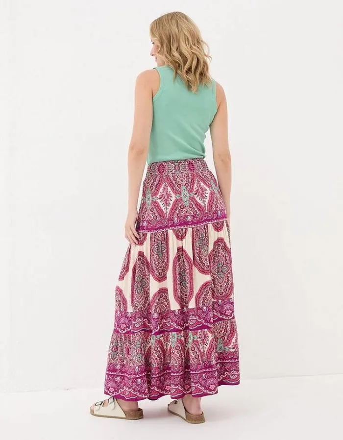 KidsWomen FatFace Mini Me Outfits Jayla Detail Paisley Maxi Skirt Multi