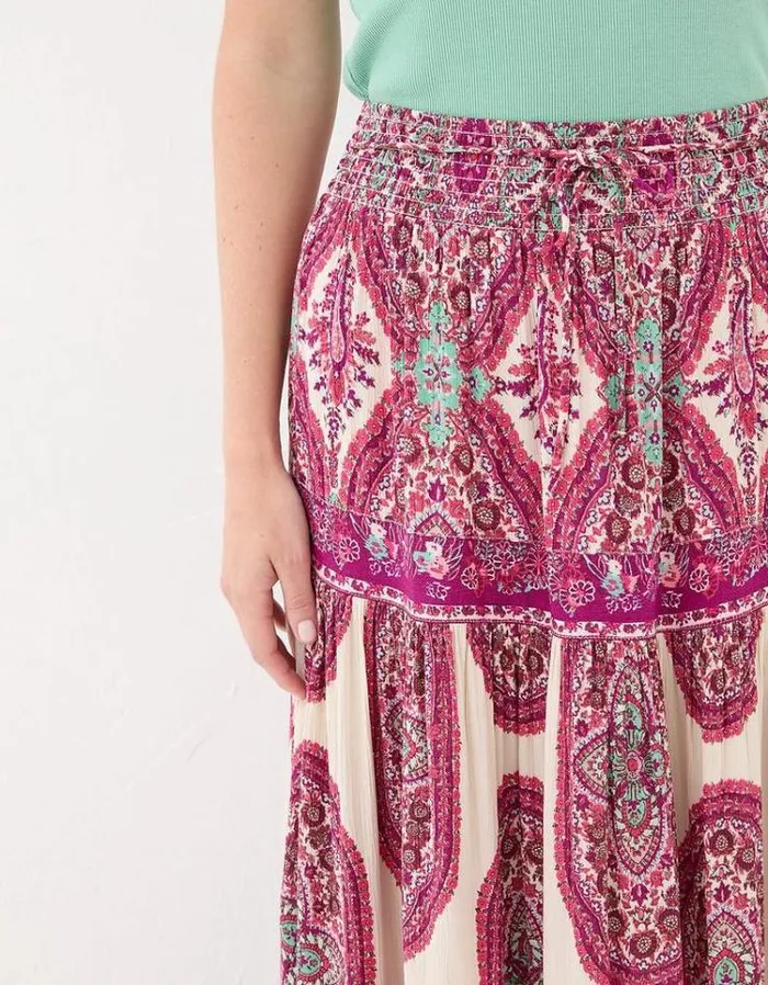 KidsWomen FatFace Mini Me Outfits Jayla Detail Paisley Maxi Skirt Multi