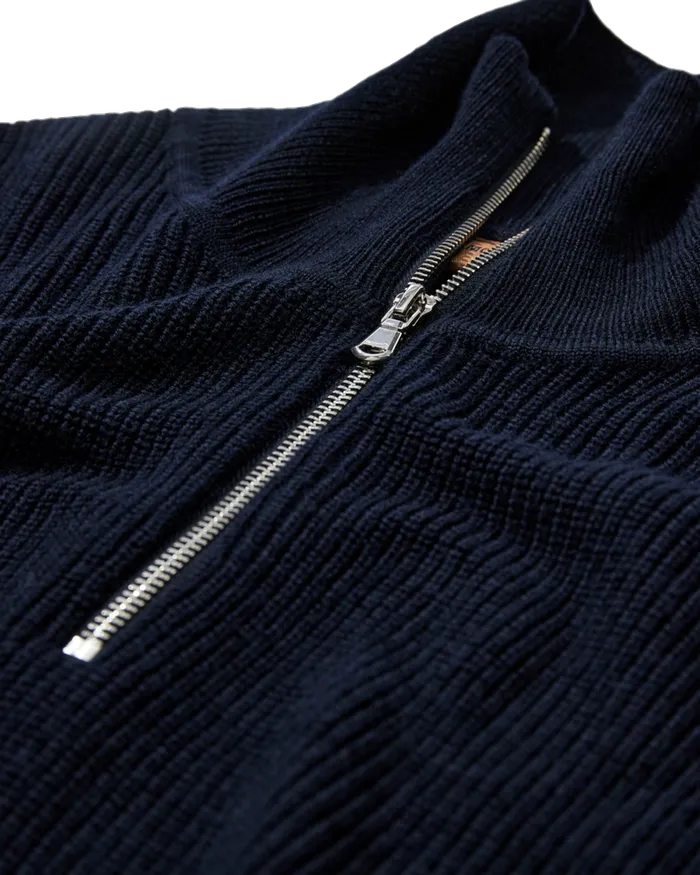 Knits Men MOS MOSH MMGAngelo HalfZip Knit Navy Knits Men MOS MOSH MMGAngelo HalfZip Knit Navy