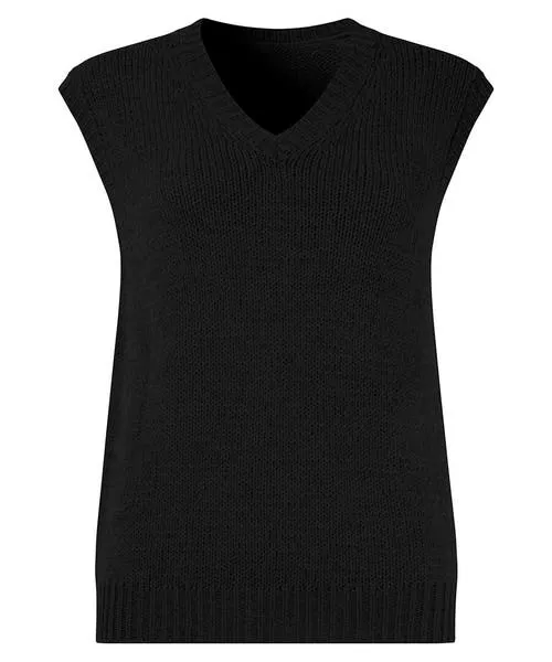 Knitwear and Cardigans Joebrowns Apparel Lucy Knitted Vest BlackOrange Knitwear and Cardigans Joebrowns Apparel Lucy Knitted Vest BlackOrange