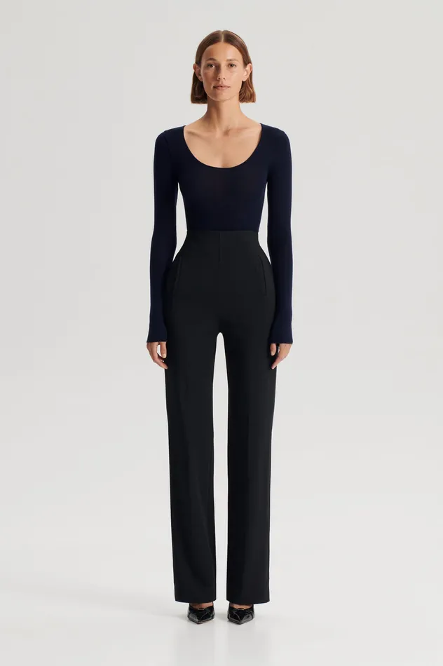 Knitwear BABYWOOL SCOOP NECK NAVY ALL Scanlan Theodore Women