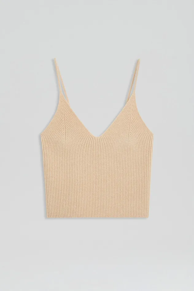 Knitwear CASHMERE CAMISOLE OAT 8211 Scanlan Theodore Women Knitwear CASHMERE CAMISOLE OAT 8211 Scanlan Theodore Women