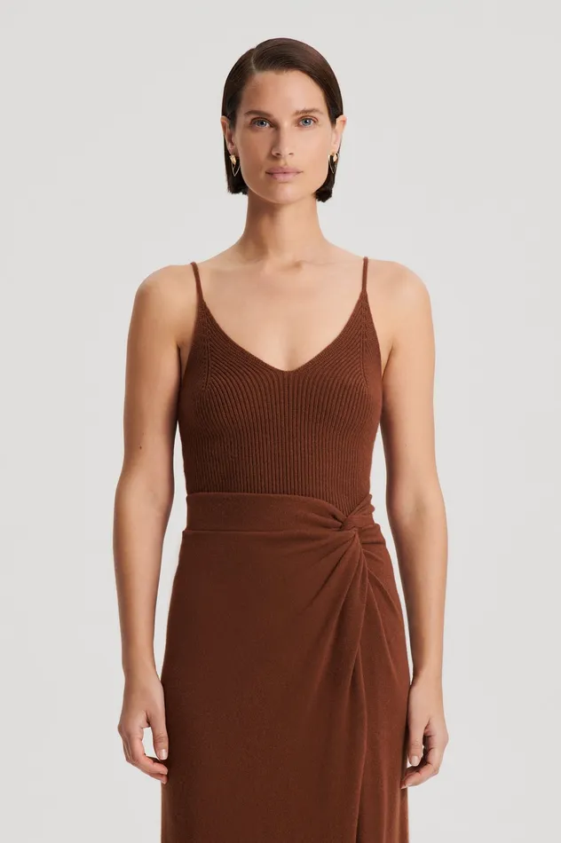 Knitwear CASHMERE CAMISOLE SPICE Scanlan Theodore Women Knitwear CASHMERE CAMISOLE SPICE Scanlan Theodore Women