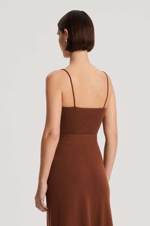 Knitwear CASHMERE CAMISOLE SPICE Scanlan Theodore Women Knitwear CASHMERE CAMISOLE SPICE Scanlan Theodore Women