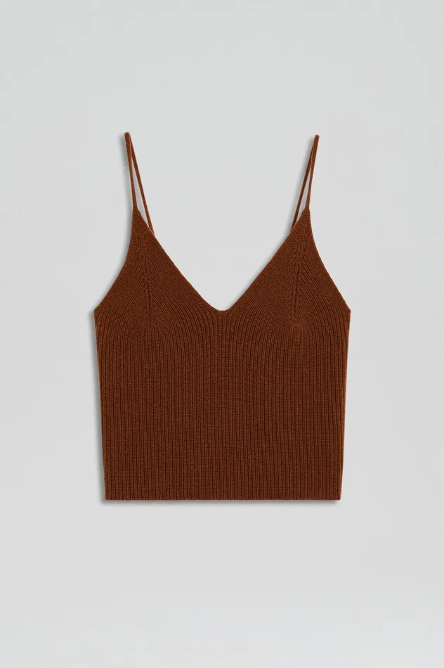 Knitwear CASHMERE CAMISOLE SPICE Scanlan Theodore Women Knitwear CASHMERE CAMISOLE SPICE Scanlan Theodore Women