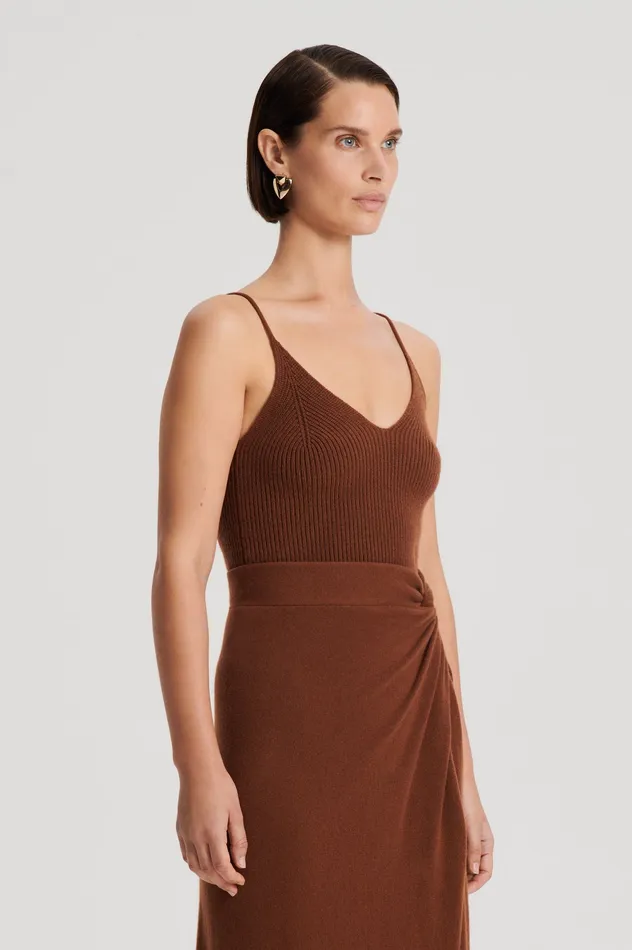 Knitwear CASHMERE CAMISOLE SPICE Scanlan Theodore Women Knitwear CASHMERE CAMISOLE SPICE Scanlan Theodore Women