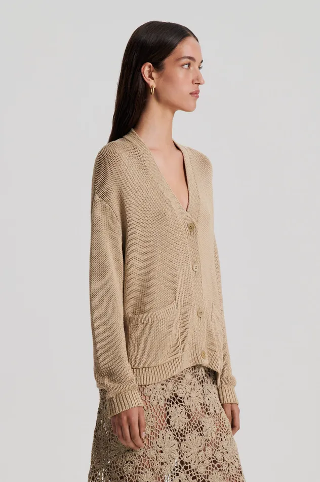 Knitwear Women SILK COTTON V PEBBLE Scanlan Theodore Knitwear Women SILK COTTON V PEBBLE Scanlan Theodore
