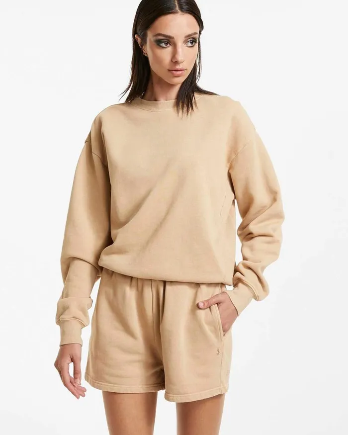 Ksubi 3 X 4 Klassic Crew Latte Womens Sweats