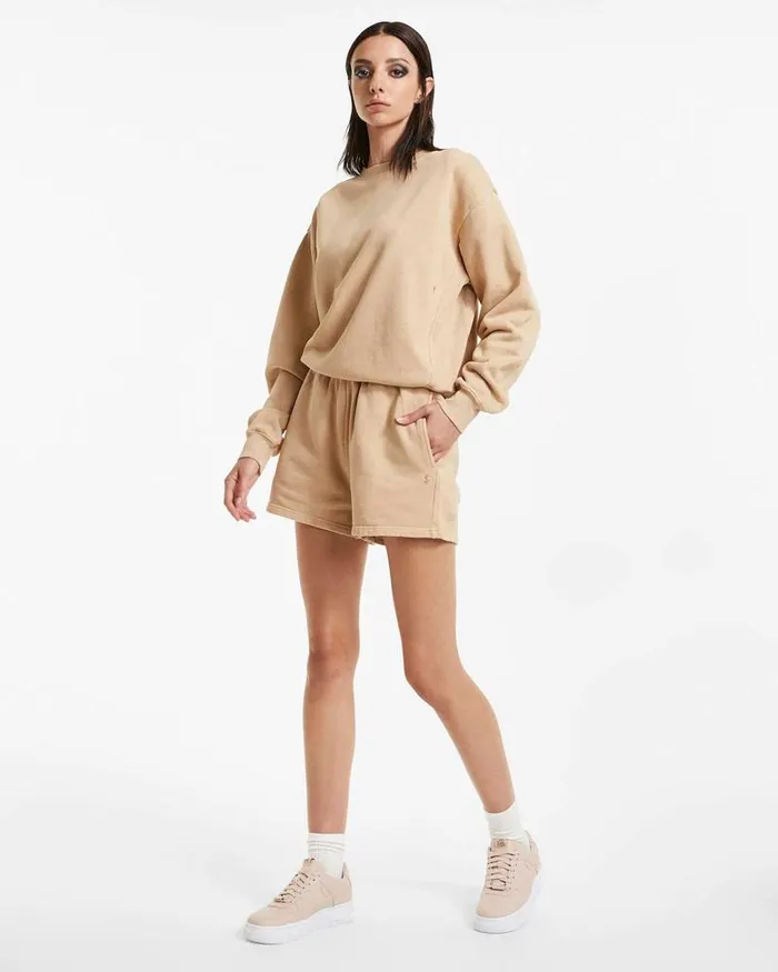 Ksubi 3 X 4 Klassic Crew Latte Womens Sweats
