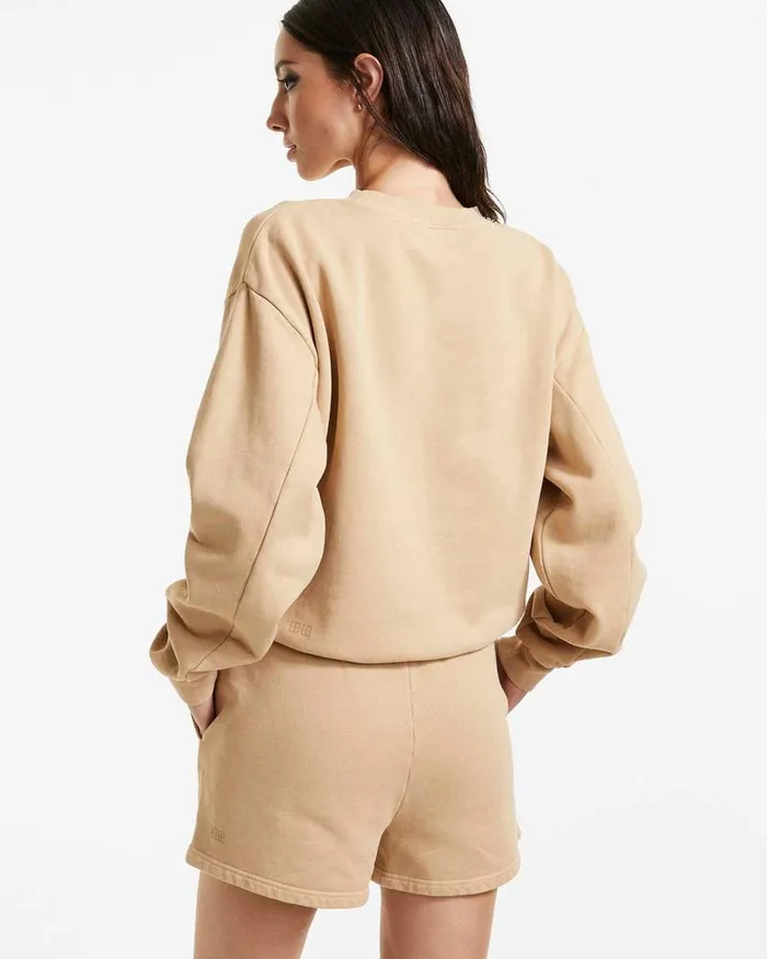 Ksubi 3 X 4 Klassic Crew Latte Womens Sweats