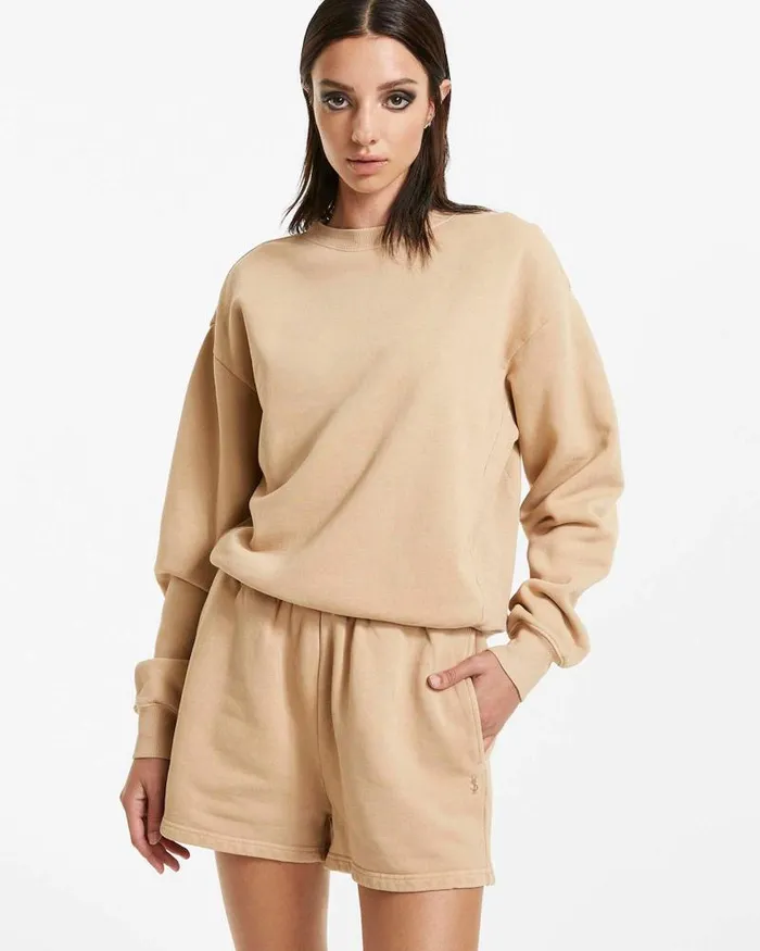 Ksubi 3 X 4 Klassic Crew Latte Womens Sweats