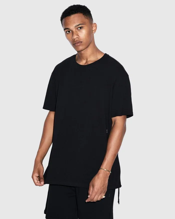 Ksubi 4 X 4 Biggie Ss Tee Jet Black Mens TShirts Ksubi 4 X 4 Biggie Ss Tee Jet Black Mens TShirts