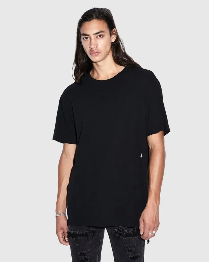 Ksubi 4 X 4 Biggie Ss Tee Jet Black Mens TShirts Ksubi 4 X 4 Biggie Ss Tee Jet Black Mens TShirts