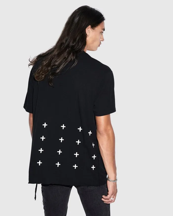 Ksubi 4 X 4 Biggie Ss Tee Jet Black Mens TShirts Ksubi 4 X 4 Biggie Ss Tee Jet Black Mens TShirts