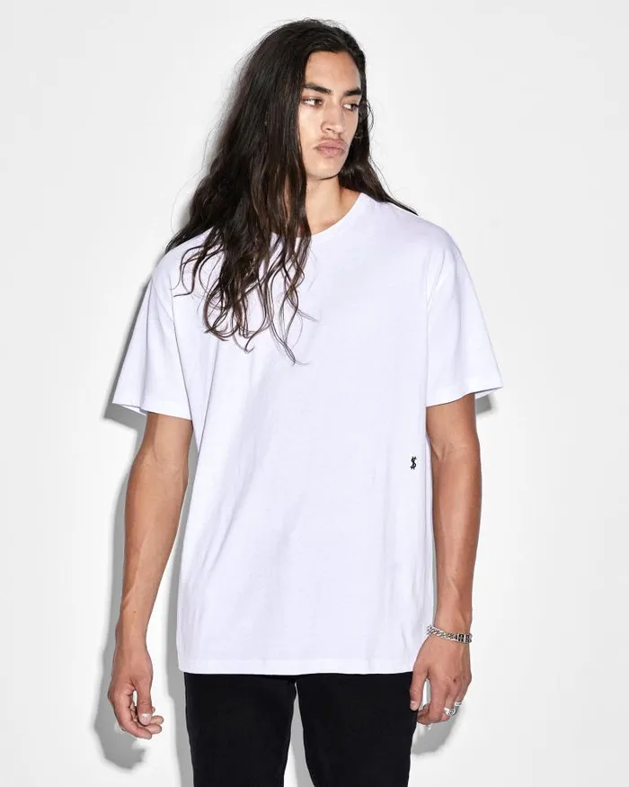 Ksubi 4 X 4 Biggie Ss Tee Optic White Mens TShirts