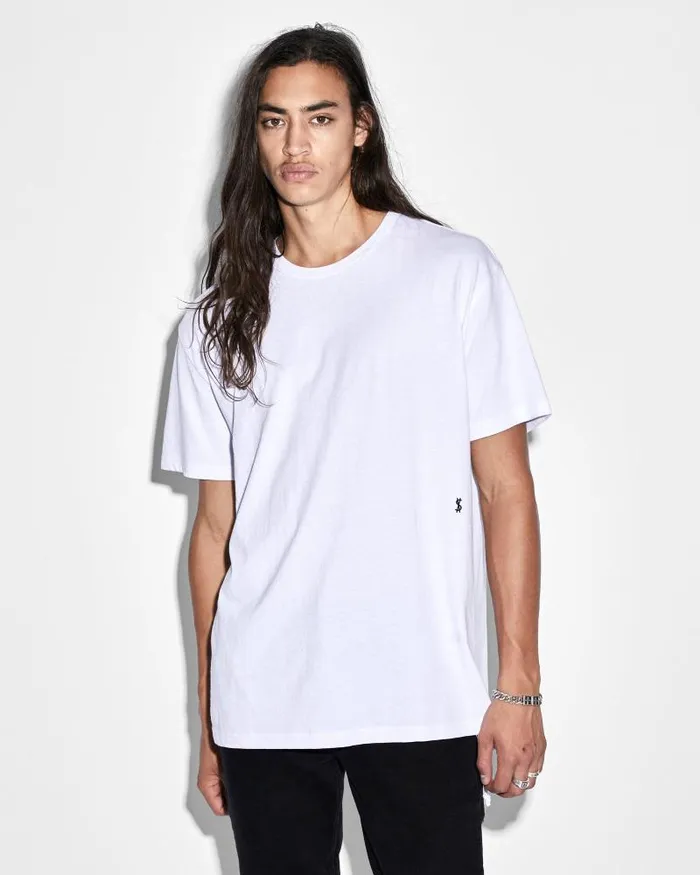 Ksubi 4 X 4 Biggie Ss Tee Optic White Mens TShirts