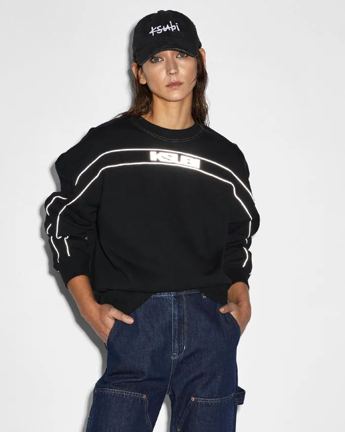 Ksubi 90s Oh G Crew Black Womens Sweats